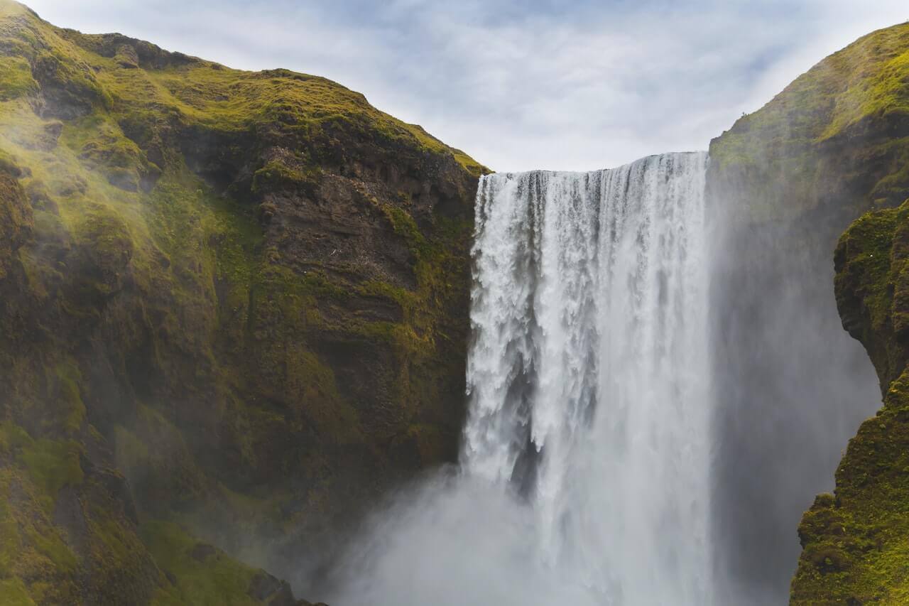 large water and gorge